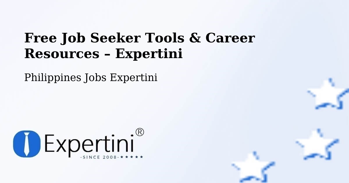 Free Job Seeker Tools & Career Resources – Bohol - Bohol, Philippines Jobs Expertini